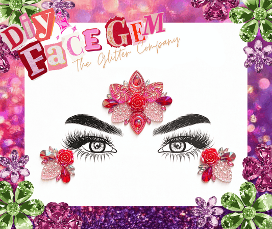 DIY Blush Rose Face Gem Kit