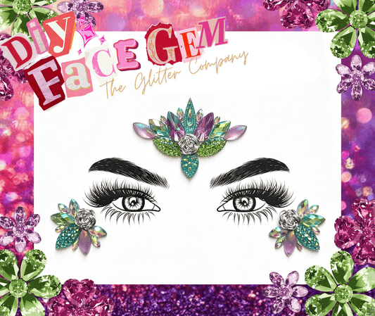 DIY Mystic Lagoon Flower Face Gem Kit